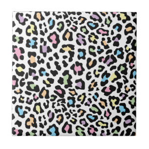 Azulejo De Cerámica Múltiples colores de impresión de leopardo