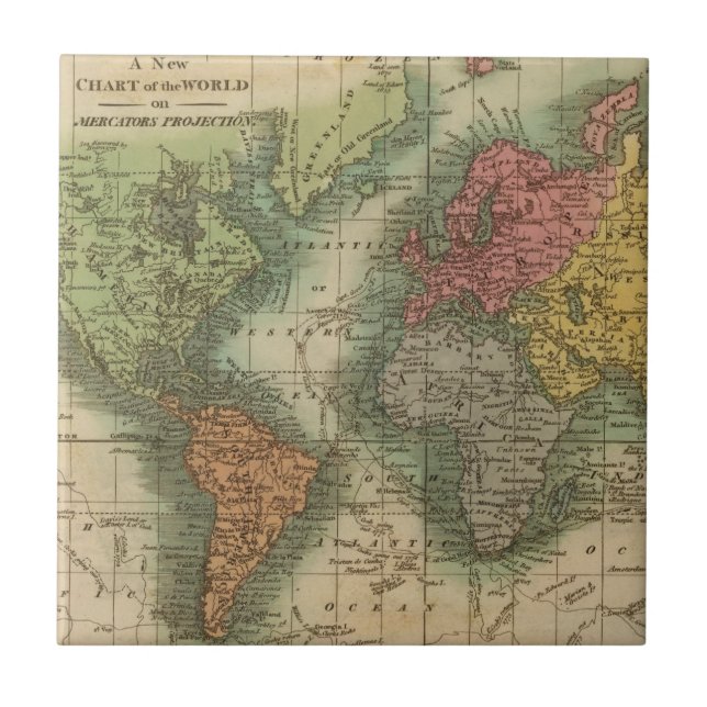 Azulejo De Cerámica Mundo 4 (Frente)