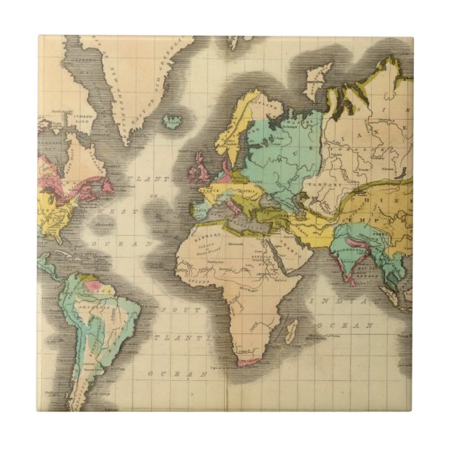 Azulejo De Cerámica Mundo 6 (Frente)