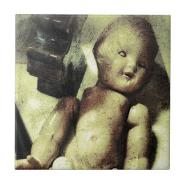 Azulejo De Cerámica Muñeca espeluznante