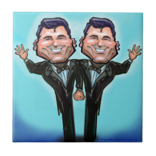 Azulejo De Cerámica Muñecas de pasteles Boda gay