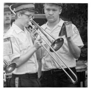 Azulejo De Cerámica Música - Trombón - Una mano amiga