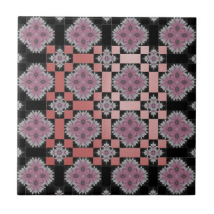 Azulejo De Cerámica MVB Moda Gerbera Flor Lápiz rosa mosaico 2
