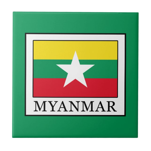Azulejo De Cerámica Myanmar (Frente)