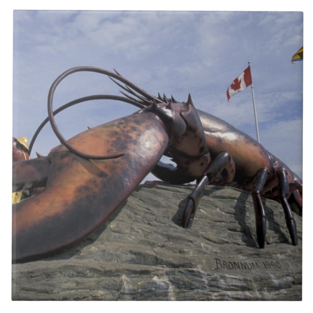Azulejo De Cerámica NA, Canadá, Nueva Brunswick, Shediak, World's (Frente)