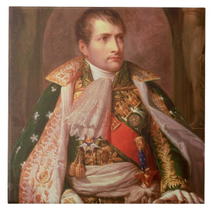 Azulejo De Cerámica Napoleon Bonaparte (1769-1821), como rey de