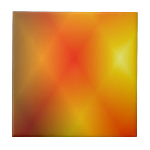 Azulejo De Cerámica Naranja quemado brillante