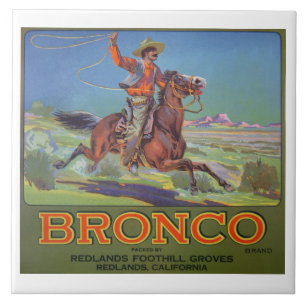 Azulejo De Cerámica "Naranjas del caballo salvaje, c.1900 (litho del