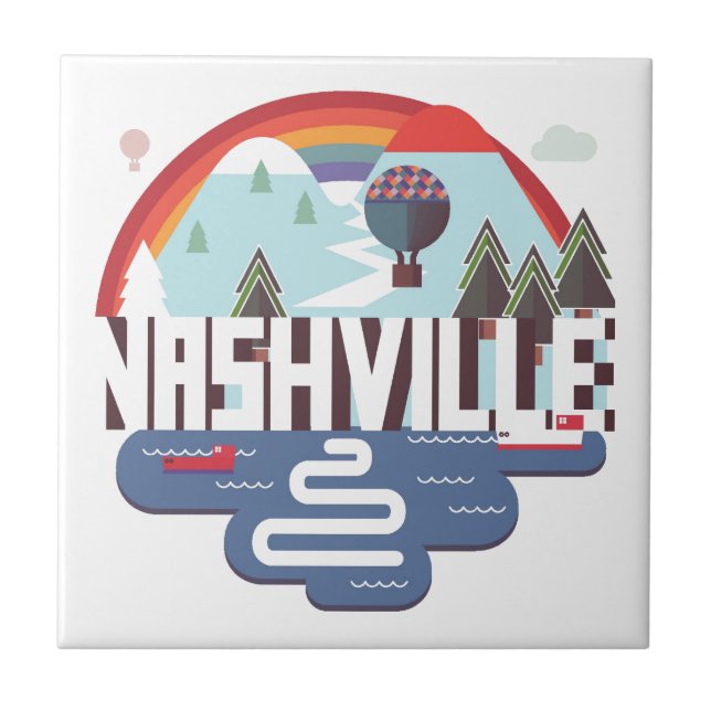 Azulejo De Cerámica Nashville en diseño (Frente)