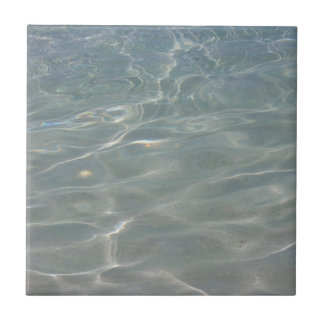 Azulejo De Cerámica Naturaleza azul del Resumen del Agua del Caribe