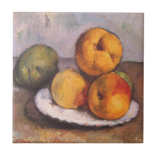 Azulejo De Cerámica Naturaleza Muerta con Membrillos, Manzanas y Peras
