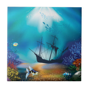 Azulejo De Cerámica Naufragio