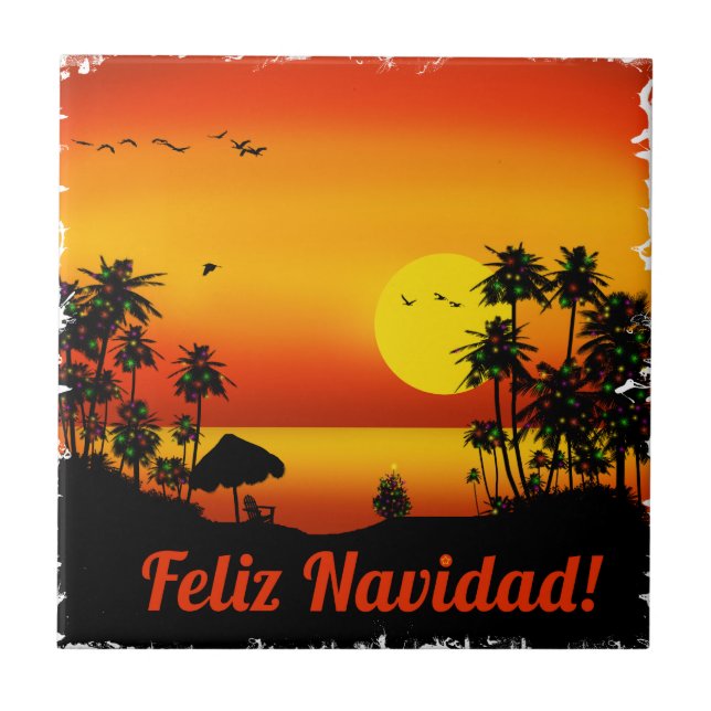 Azulejo De Cerámica Navidad (Frente)