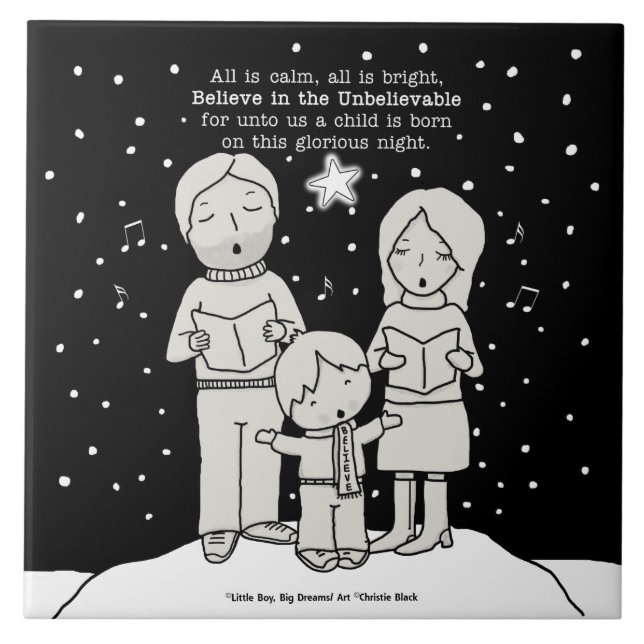 Azulejo De Cerámica Navidades Caroling (Frente)