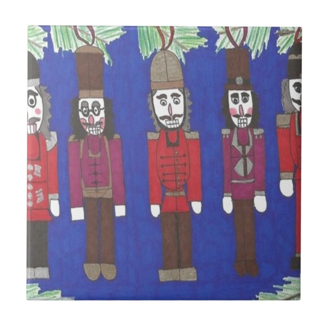 Azulejo De Cerámica Navidades de Nutcracker (Frente)