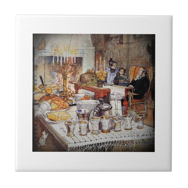 Azulejo De Cerámica Navidades Eve Julaftonen (Frente)