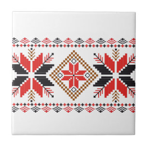 Azulejo De Cerámica Navidades feos Sweater Fair Isle