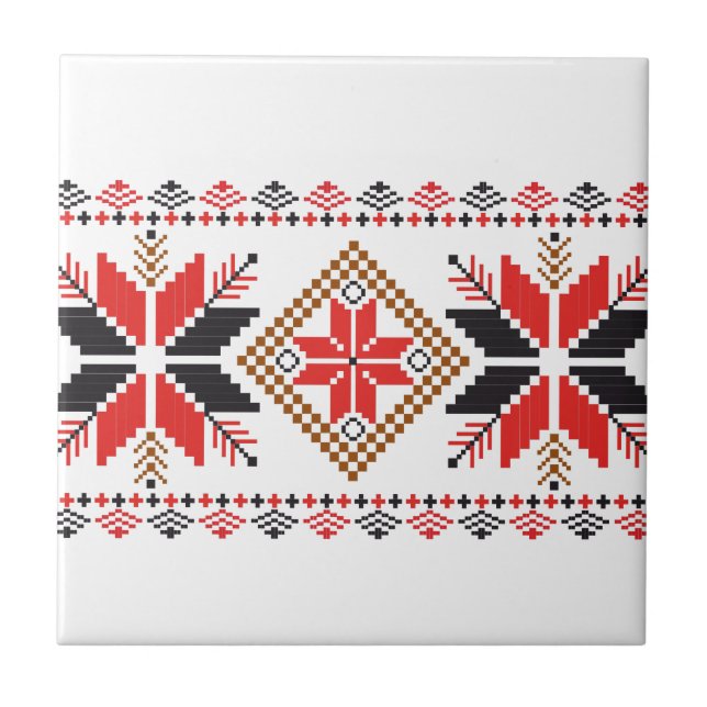 Azulejo De Cerámica Navidades feos Sweater Fair Isle (Frente)