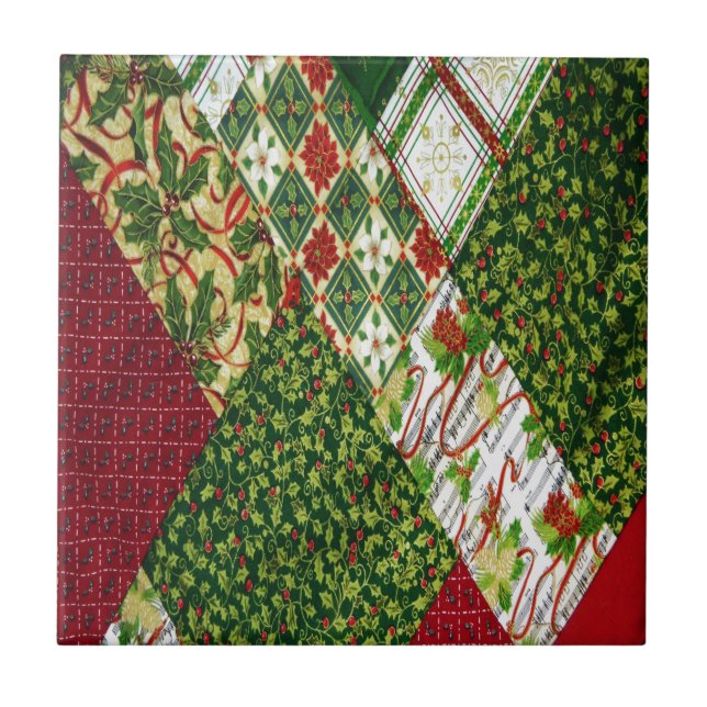 Azulejo De Cerámica Navidades Fondo de Acoso (Frente)