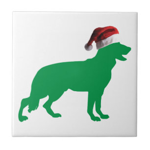 Azulejo De Cerámica Navidades German Shepherd