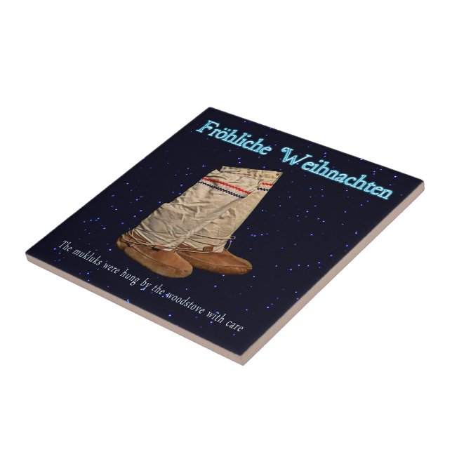 Azulejo De Cerámica Navidades Mukluks (Lado)