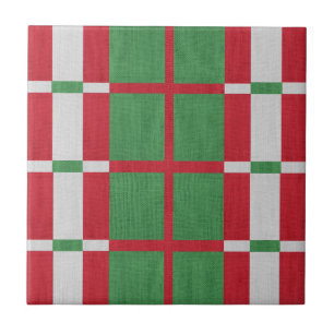 Azulejo De Cerámica Navidades rayados Tile cerámico