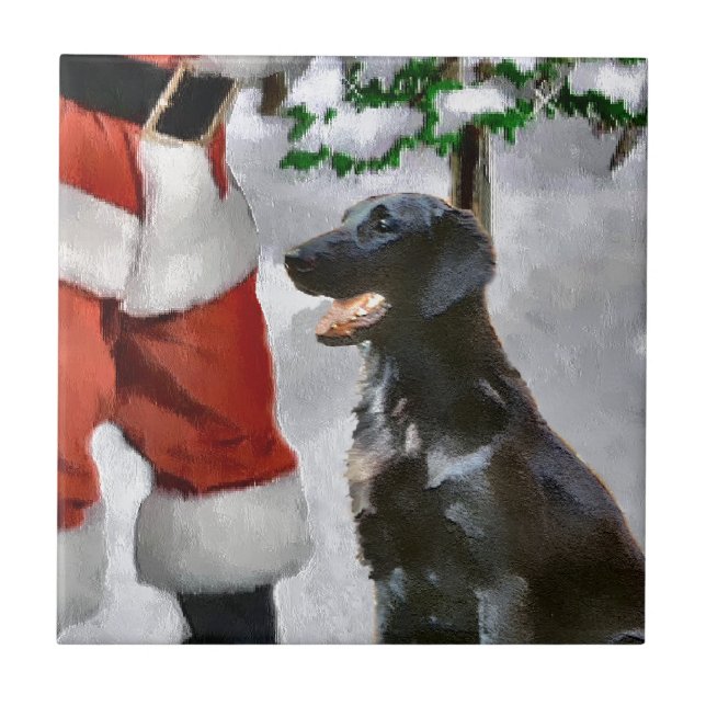 Azulejo De Cerámica Navidades recuperadores planos (Frente)