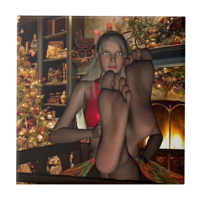 Azulejo De Cerámica Navidades rompen (Frente)