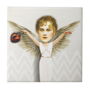 Azulejo De Cerámica Navidades Zetti Angel