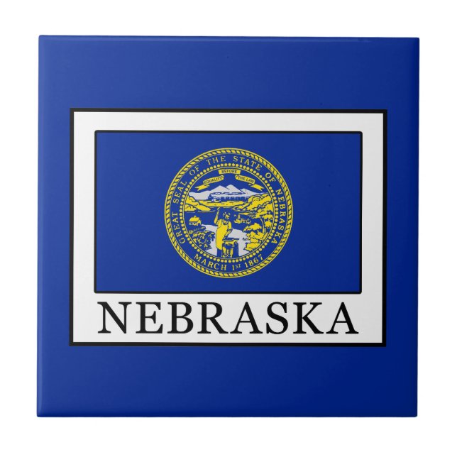 Azulejo De Cerámica Nebraska (Frente)