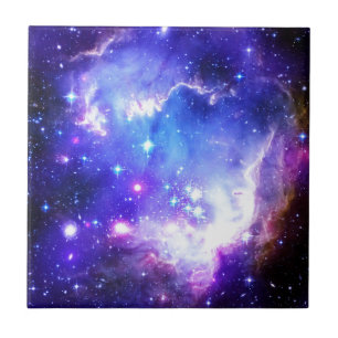 Azulejo De Cerámica Nebulosa azul