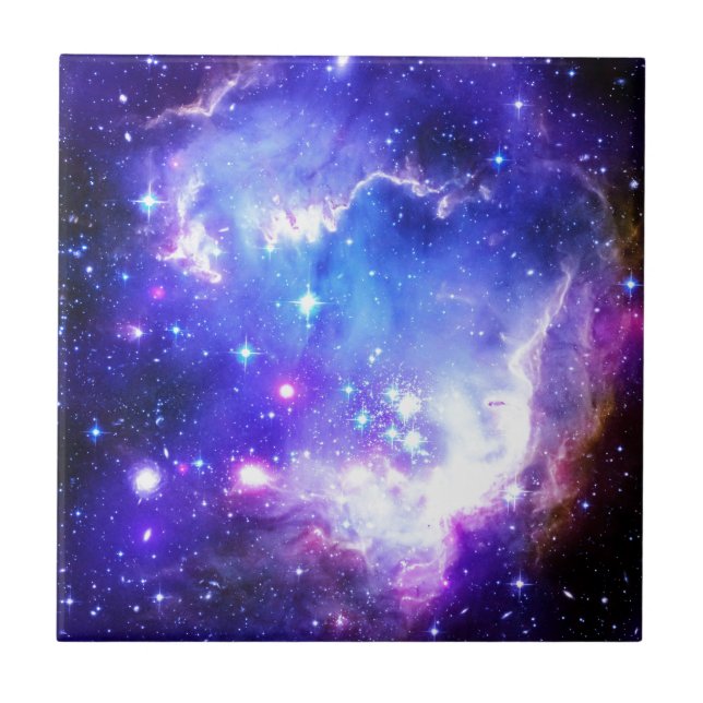 Azulejo De Cerámica Nebulosa azul (Frente)