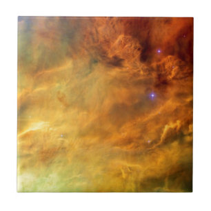 Azulejo De Cerámica Nebulosa de la Laguna Messier 8 - Foto de la NASA 