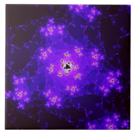 Azulejo De Cerámica Nebulosa Fractal Cerámica Tile