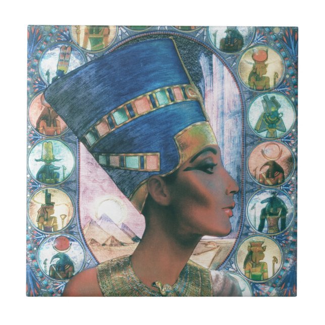 Azulejo De Cerámica Nefertiti (Frente)