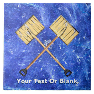 Azulejo De Cerámica Negocio de la pala de nieve