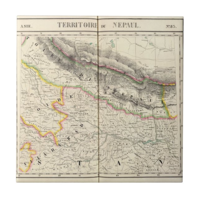 Azulejo De Cerámica Nepal, Asia 83 (Frente)
