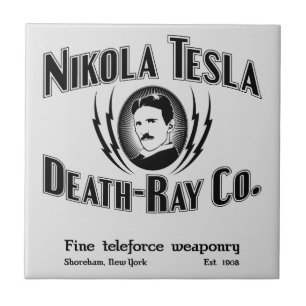 Azulejo De Cerámica Nikola Tesla Death-Ray Co.