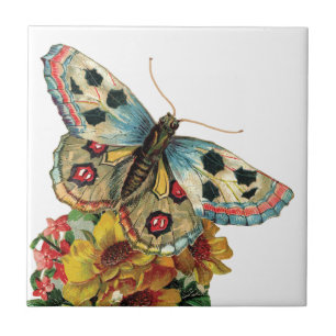 Azulejo De Cerámica Nilo cerámico floral de mariposa de Bonito