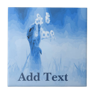 Azulejo De Cerámica Nilo de ardilla, aspecto holandés, personalización