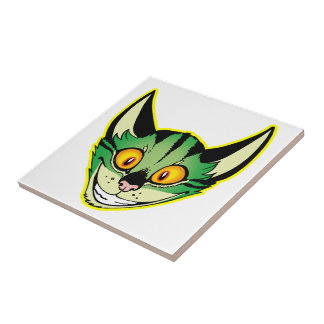 Azulejo De Cerámica Nilo de gato Personalizado fluorescente