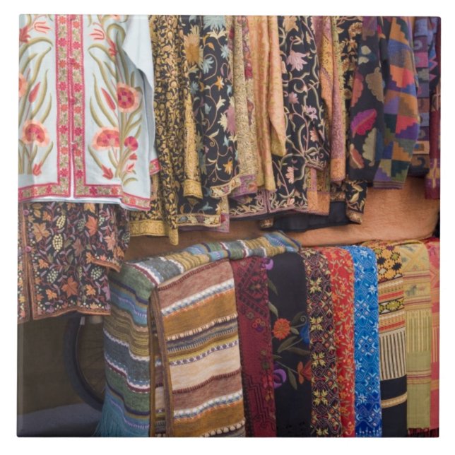 Azulejo De Cerámica NM, Nuevo México, Santa Fe, Ropa Navajo, (Frente)