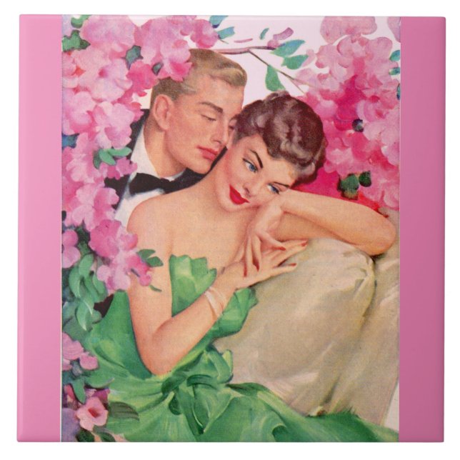 Azulejo De Cerámica ¿No es romántico? (Frente)