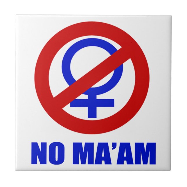 Azulejo De Cerámica No hay Mamáes, es gracioso. (Frente)