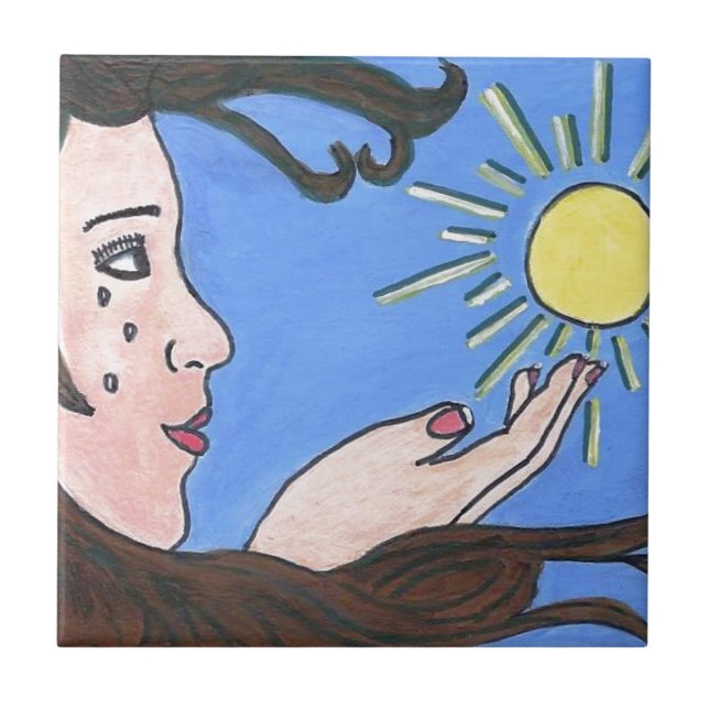 Azulejo De Cerámica No más solos (Frente)