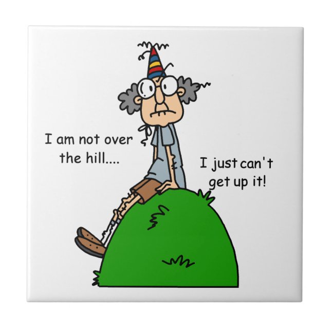 Azulejo De Cerámica No sobre el humor de la colina (Frente)