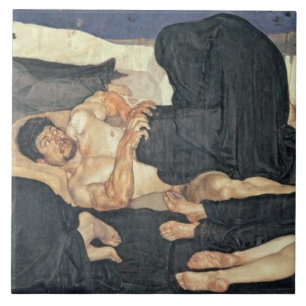 Azulejo De Cerámica Noche, 1890 (aceite en lona)