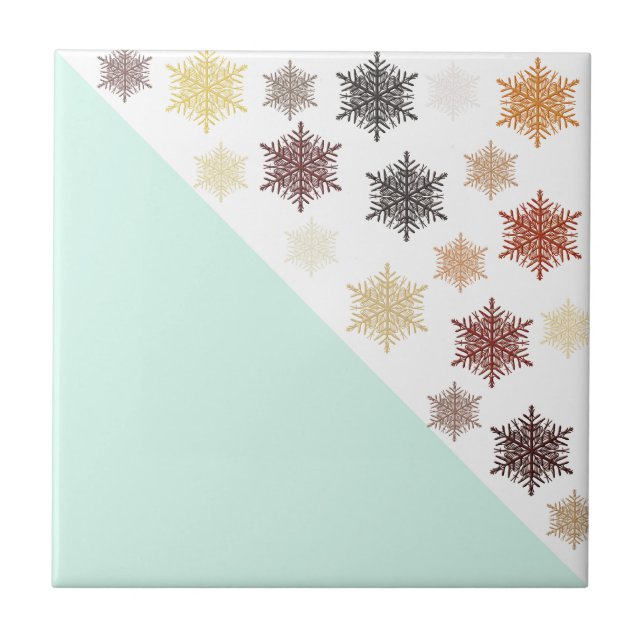 Azulejo De Cerámica Noche de los navidades (Frente)