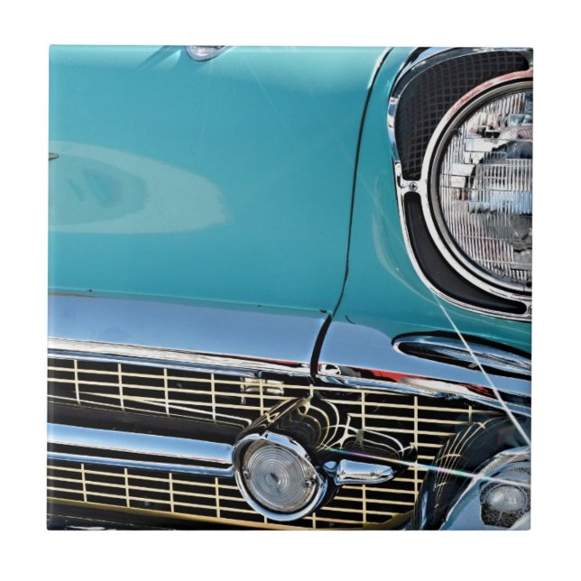 Azulejo De Cerámica Nómada 1957 de Chevy (Frente)