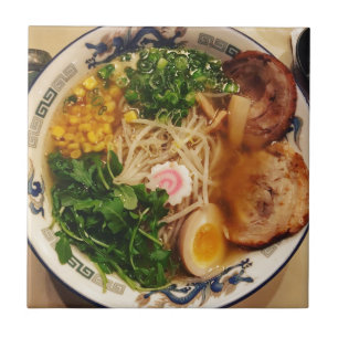 Azulejo De Cerámica Noodles de cerdo Ramen